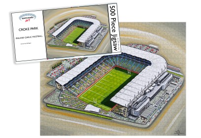 Ireland Gaelic Games Croke Park Stadium Art Jigsaw Puzzle